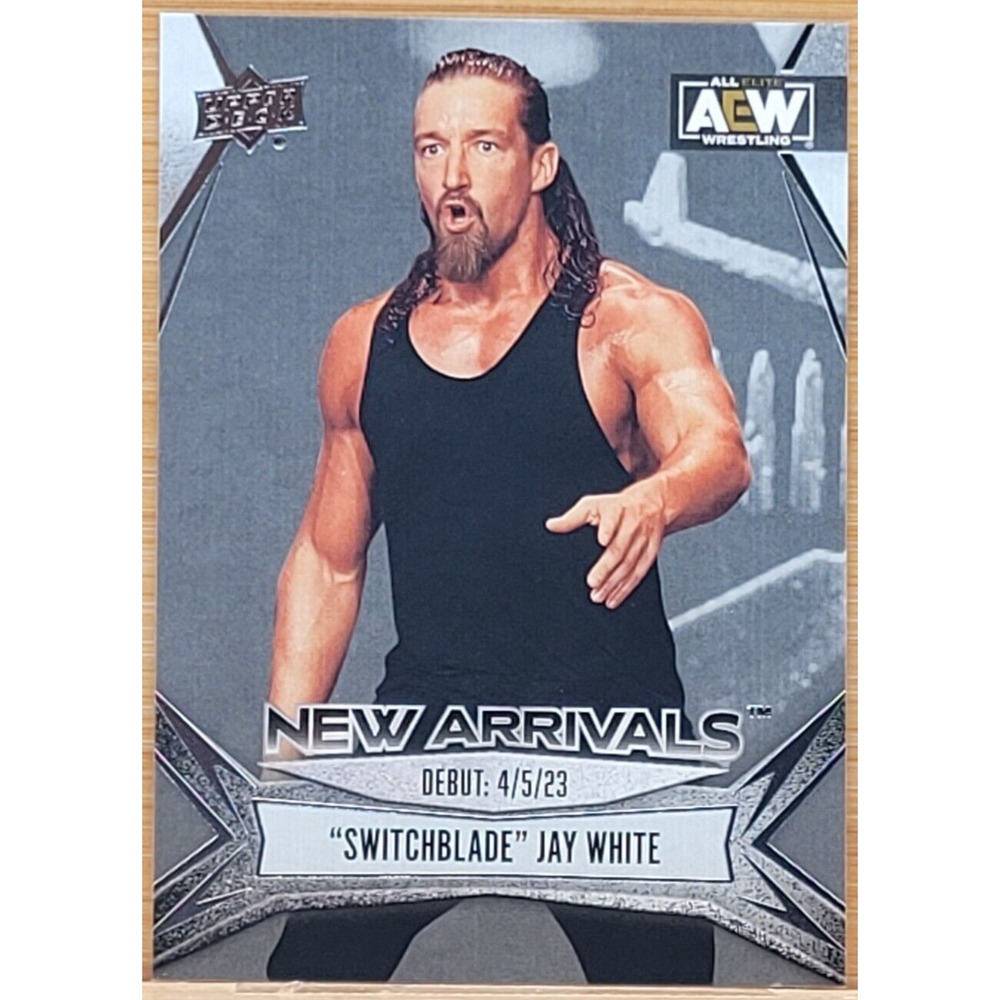 2023 UPPER DECK AEW NEW ARRIVALS SWITCHBLADE JAY WHITE SILVER